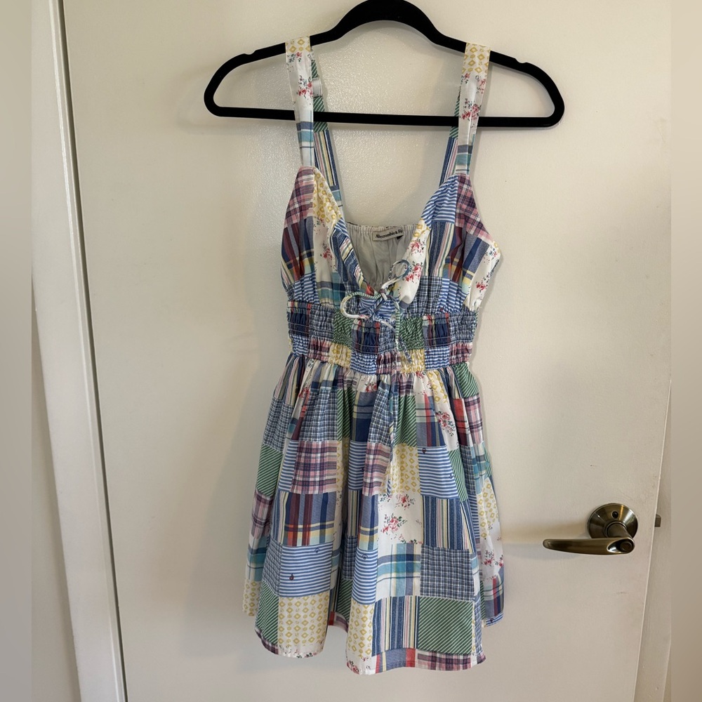 Abercrombie & Fitch Multicolor Patchwork Mini Dress